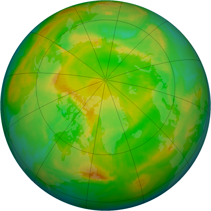 Arctic ozone map for 02 June 1997